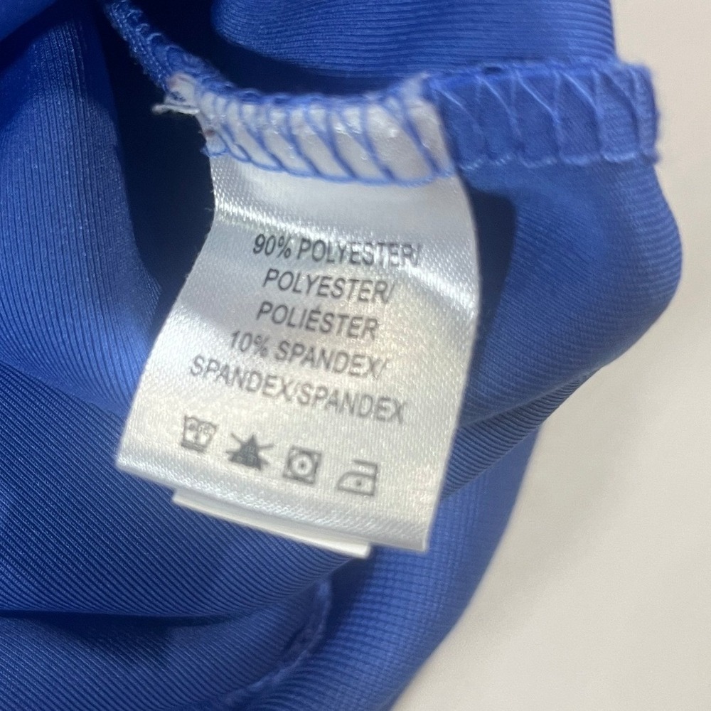 F&G Tech Mens Quarter Zip Golf Pullover Blue Performance Mock Neck‎ Size M - Picture 8 of 11